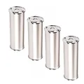 Produktbild: SOTECH 4er Set Möbelfüße RADO (Höhe 200 mm, Ø 50 mm, Aluminium/Chrom poliert) höhenverstellbare Stellfüße