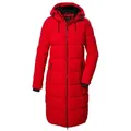 Produktbild: Killtec Steppmantel KOW 56 WMN QLTD CT Winddichter, wasserabweisender Wintermantel mit regulierbarer Kapuze rot 38 EU