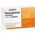 Produktbild: Paracetamol-ratiopharm® 1000 mg Tabletten