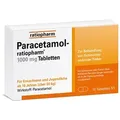 Produktbild: PARACETAMOL-ratiopharm 1.000 mg Tabletten 10 St