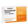 Produktbild: Paracetamol-ratiopharm® 1000 mg Tabletten