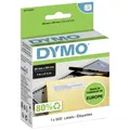 Produktbild: DYMO Etiketten Rolle 11352 S0722520 54 x 25 mm Papier Weiß 500 St. Permanent