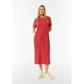Produktbild: comma Midikleid Kleid Kleid mit Rundhalsausschnitt rot 40 EU