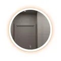 Produktbild: Home Deluxe - LED-Spiegel - Rund - 3 Verschiedene Lichtfarben - Antibeschlagssystem - 38 Watt Gesamtleistung I Wandspiegel Badspiegel Badezimmerspiegel - Variantenauswahl (EMMI - 60 cm)