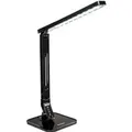 Produktbild: Tectake Schreibtischlampe  Led  14 W 5 Helligkeitsstufen  4 Farbtemperaturen  46 x 2 10 x 18 cm Schwarz
