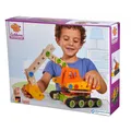 Produktbild: Eichhorn Constructor Raupenbagger Konstruktions-Set Holzbausatz Holzspielzeug