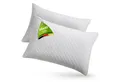 Produktbild: Juskys Kopfkissen, Füllung: 700 g + 100 g zerkleinerter Memory Schaum, 40x60 cm, 2er Set Kissen mit Memory-Foam, atmungsaktiv & hypoallergen
