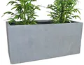 Produktbild: Elegant Einrichten Pflanztrog, Pflanzkübel Fiberglas als Raumteiler 120x50x55cm grau.