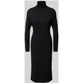 Produktbild: s.Oliver RED LABEL Slim Fit Strickkleid mit Rollkragen im Viskosemix in Black, Größe 38