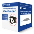 Produktbild: Auto Hak Anhängerkupplung abnehmbar für FORD Transit Custom Typ V710 / NRN AHK
