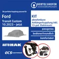 Produktbild: Für FORD Transit Custom Typ V710 / NRN 10.23- AHK abn +13pol spez. E-Satz TOP