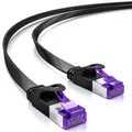 Produktbild: deleyCON 5m RJ45 Patchkabel Flachkabel CAT7 Rohkabel U/FTP LAN DSL Netzwerkkabel