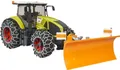 Produktbild: Bruder Traktor Claas Axion 950 mit Schneeketten + Räumschild 1:16
