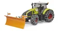 Produktbild: bruder 03018 - Claas Axion 950 mit Schneeketten und Räumschild - 1:16 Traktor, Bauernhof, Winterdienst, Schneepflug, Schneeräumer, Spielzeug ab 4 Jahre, grün
