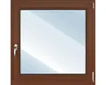 Produktbild: ARON Basic Holzfenster Kiefer lackiert S30 kastanie 1000x1000 mm DIN Rechts