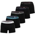 Produktbild: TOMMY HILFIGER Herren Boxershorts, 5er Pack - Trunks, Logo, Cotton Stretch Schwarz L