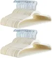 Produktbild: Amazon Basics Schmale und rutschfeste Kleiderbügel für Hemden/Anzug/Kostüm, 100er-Pack, Elfenbein