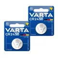 Produktbild: 2 VARTA CR2450 Lithium Batteries 3V 560 mAh Zelle Botton CR2450SLF EXP 2032 Neu
