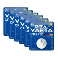 Produktbild: 6x 1er Blister Varta Knopfzellen Lithium Batterien CR 2450 CR2450 3V