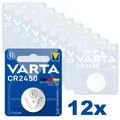 Produktbild: 12x 1er Blister Varta Knopfzellen Lithium Batterien CR 2450 CR2450 3V