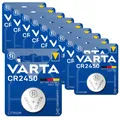 Produktbild: 10x 1er Blister Varta Knopfzellen Lithium Batterien CR 2450 CR2450 3V