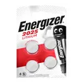 Produktbild: Energizer CR 2025 CR2025 3V Batterie Lithium Knopfzelle DL2025 im 4er Blister