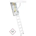 Produktbild: Minka Bodentreppe Steel mit U-Wert 1,1 W/m2K 220-280cm Raumhöhe 120x60cm Deckenöffnung