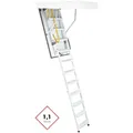 Produktbild: Minka Bodentreppe Steel Mit U-wert 1,1 W/m2k 220-280cm Raumhöhe 120x60cm Deckenöffnung