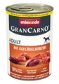Produktbild: animonda GranCarno Adult mit Geflügelherzen (6 x 400 g), Hunde Nassfutter für ausgewachsene Tiere, Nassfutter für Hunde mit 100% frischen, fleischlichen Zutaten, Hundefutter ohne Getreide