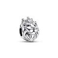 Produktbild: PANDORA Moments Königlicher Löwe-Charm-Anhänger aus Sterling Silber, mit Zirkoniasteinen verziert, Kompatibel Moments Armbändern, 792199C01