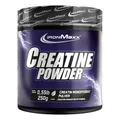Produktbild: IronMaxx Creatine Powder - 250g Dose Neutral - Hochdosiertes & 100% reines Creatin Monohydrat Pulver, 4000mg reines Kreatin pro Portion, Vegan & zuckerfrei
