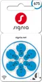 Produktbild: Signia Signia Hörgerätebatterien 6er Blister PR44 Blau 24600 p675mf
