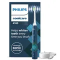Produktbild: Philips Sonicare 4100 elektrische Zahnbürste mit Schalltechnologie und zwei Modi, Andruckkontrolle und SmarTimer, Blau Prismatic, Modell HX3689/42