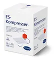 Produktbild: ES-KOMPRESSEN: Unsterile Mullkompressen zur Wundreinigung & Wundabdeckung, sowie zum Auftragen von Salben, 10 x 10 cm, 8-fach, 17-fädig, 100 St