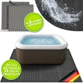 Produktbild: Tillvex® Whirlpool Unterlage Eckig 242 Cm Grau  Bodenmatte Poolunterlage Matte Viereckig Outdoor Whirlpools  Thermo Bodenschutzmatte Pool Untergrund  Bodenschutz Bodenplatte Schützt & Isoliert