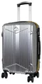Produktbild: Koffer Trolley Reise Urlaub Bahn Flug Hartschale 4 Rollen Haimar Silber Gr. M