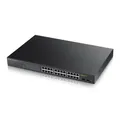 Produktbild: Zyxel GS1900-24HP V2 Smart Managed Switch 24x Gigabit Ethernet (24x PoE+ max. 170 Watt), 2x SFP, Layer 2, Rackmount GS190024HPV2-EU0101F