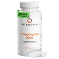 Produktbild: L-Tryptophan - L Tryptophan hochdosiert 1000mg je Tablette 120 vegane Tablett...