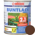 Produktbild: Wilckens Buntlack 2in1 seidenmatt, Nussbraun (RAL 8011), 750 ml