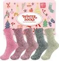 Produktbild: 5 Paar Thermosocken Damen, Wollsocken, Warme Wintersocken Damen, Dicke