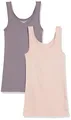 Produktbild: Amazon Essentials Damen Tanktop, Schmale Passform, 2er-Pack, Mauve/Zartrosa, S