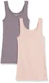 Produktbild: Damen Tanktop 2er-Pack S Schmale Passform Mauve/Zartrosa Amazon Essentials