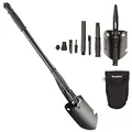 Produktbild: Semptec Urban Survival Technology Gartenwerkzeug: 11in1-Multi-Werkzeug-Spaten zum Hacken, Sägen u.v.m. & Transporttasche (Beil, Gartenhacke, Multifunktions)