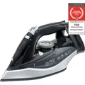 Produktbild: TZS First Austria Dampfbügeleisen, 2290-2720W, Keramiksohle, Selbstreinigung, Vertikaldampf, Anti-Kalk, Trockenbügeln, 300ml Wassertank, 1.2 kg, ... - Schwarz