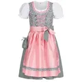 Produktbild: Nübler Dirndl Kinderdirndl 3-teilig Nicky in Blau von Nübler 3 teiliges Set aus Dirndl, Bluse und Schürze blau 170