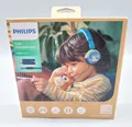 Produktbild: Philips TAK2000CT/00 On Ear Kinder Kabel Kopfhörer Headset Blau Grün #KT9785X