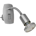 Produktbild: Steckdosen Leuchte silber Mini 4 GU10 mit Schalter und Flexarm Eglo NEU