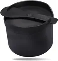 Produktbild: REISHUNGER Mikrowellen Reiskocher (1,7 l) - schwarz - Für perfekt gegarten Reis in nur 12 Minuten - Spülmaschinengeeignet