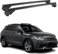 Produktbild: Dachträger für VW Tiguan mk2 2016-2024 Gepäckträger Grundträger Alu Schwarz 2x