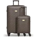 Produktbild: Lazarotti Palermo Trolley-Set S + L Dark Brown dunkelbraun 55cm - Dunkelbraun